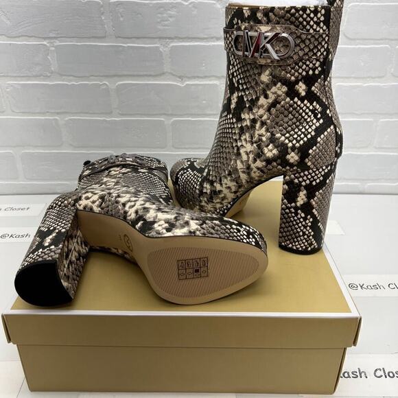 Michael Kors Parker Snake Embossed Faux Leather Platform Boot - Picture 5 of 8